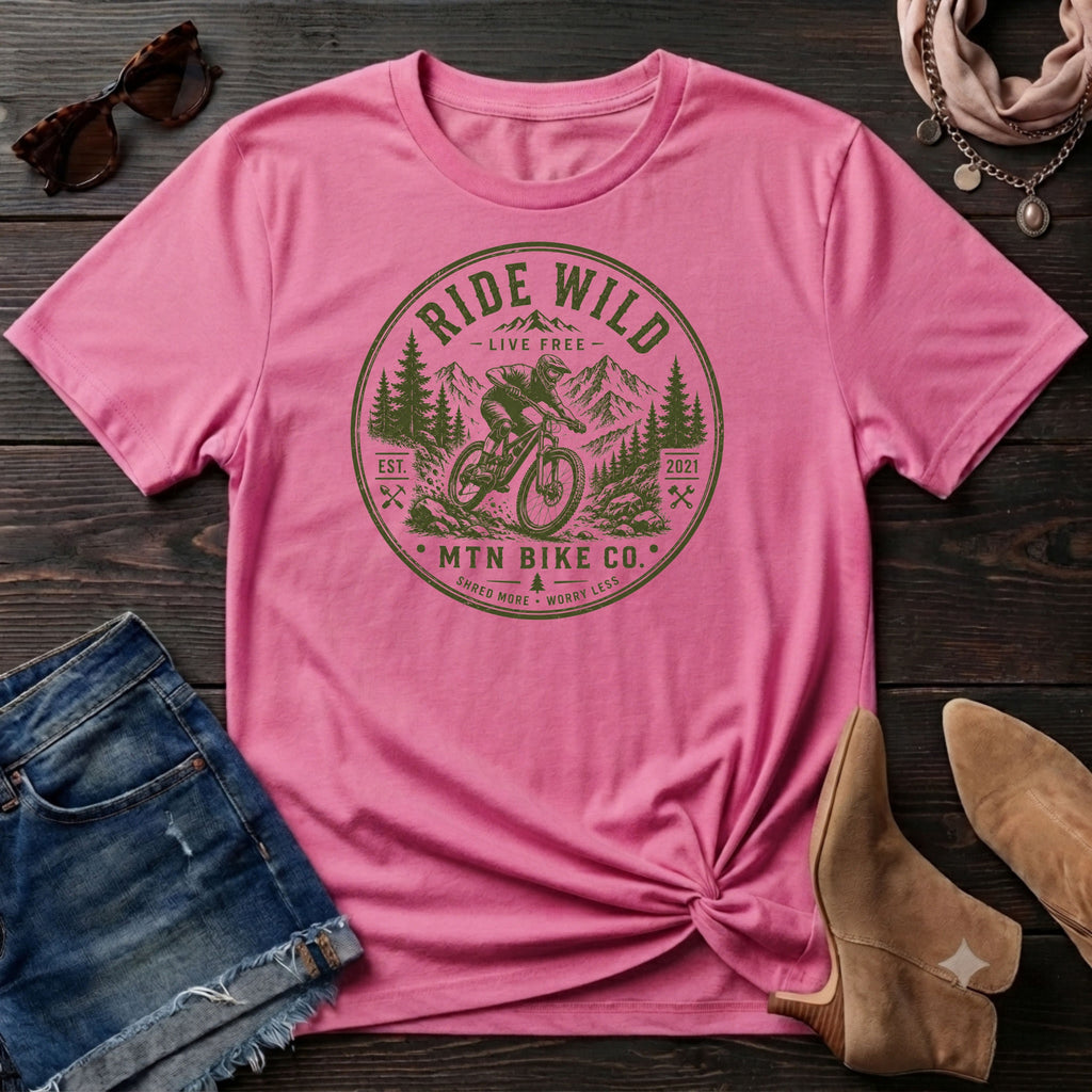 MTN Biking Ride Wild T-Shirt
