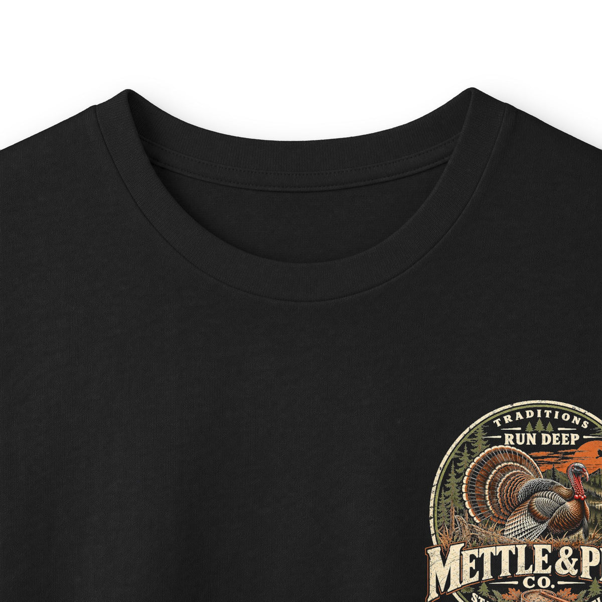 Long Sleeve Tee — 'Tradition Turns Road to Legends' Vintage Hiker Graphic