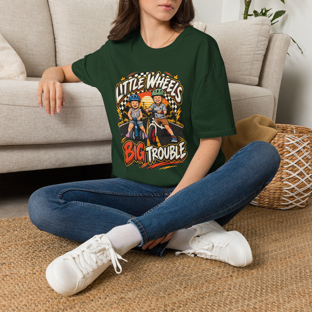 Little Wheels Big Trouble T-Shirt