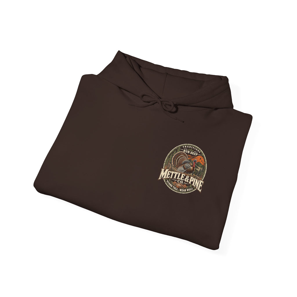 Turkey Hunting with Turkey Logo on Front Hoodie– Legends Walk Home