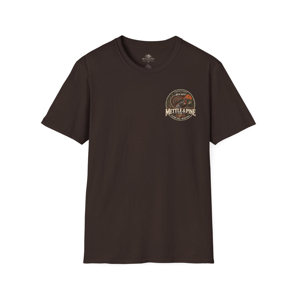 Turkey Hunting with Turkey Logo on Front T-Shirt– Legends Walk Home