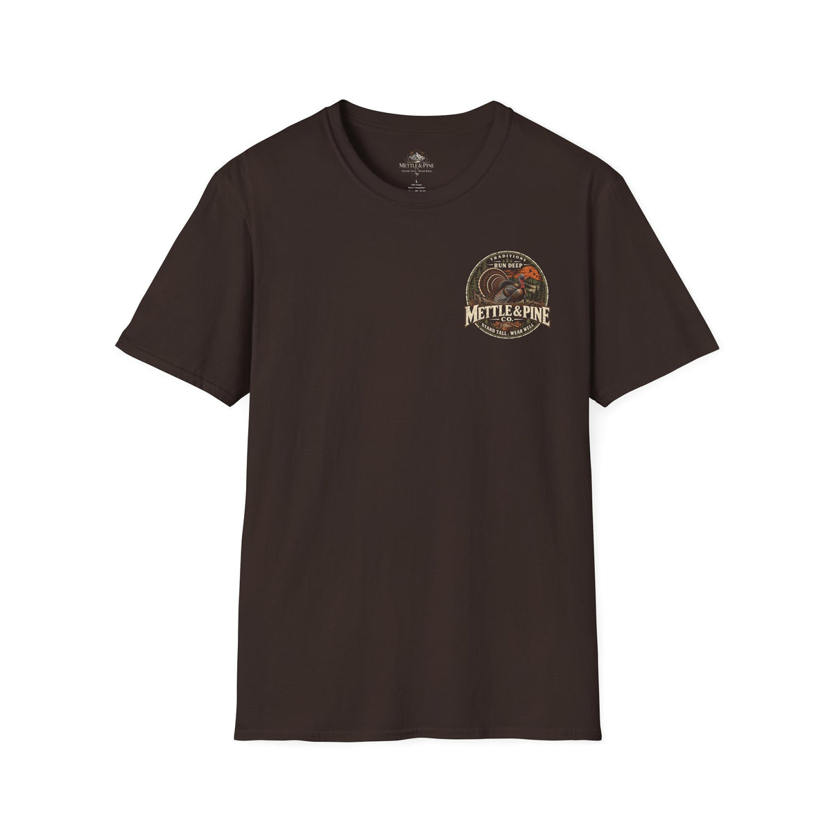 Turkey Hunting with Turkey Logo on Front T-Shirt– Legends Walk Home