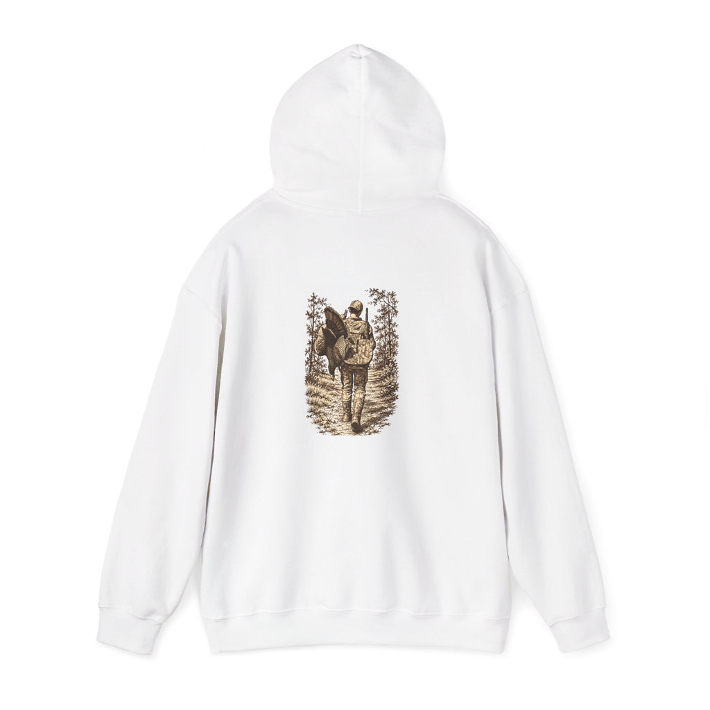 Turkey Hunting with Logo on Front Hoodie – Legends Walk Home