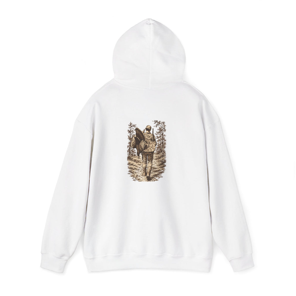 Turkey Hunting with Logo on Front Hoodie – Legends Walk Home