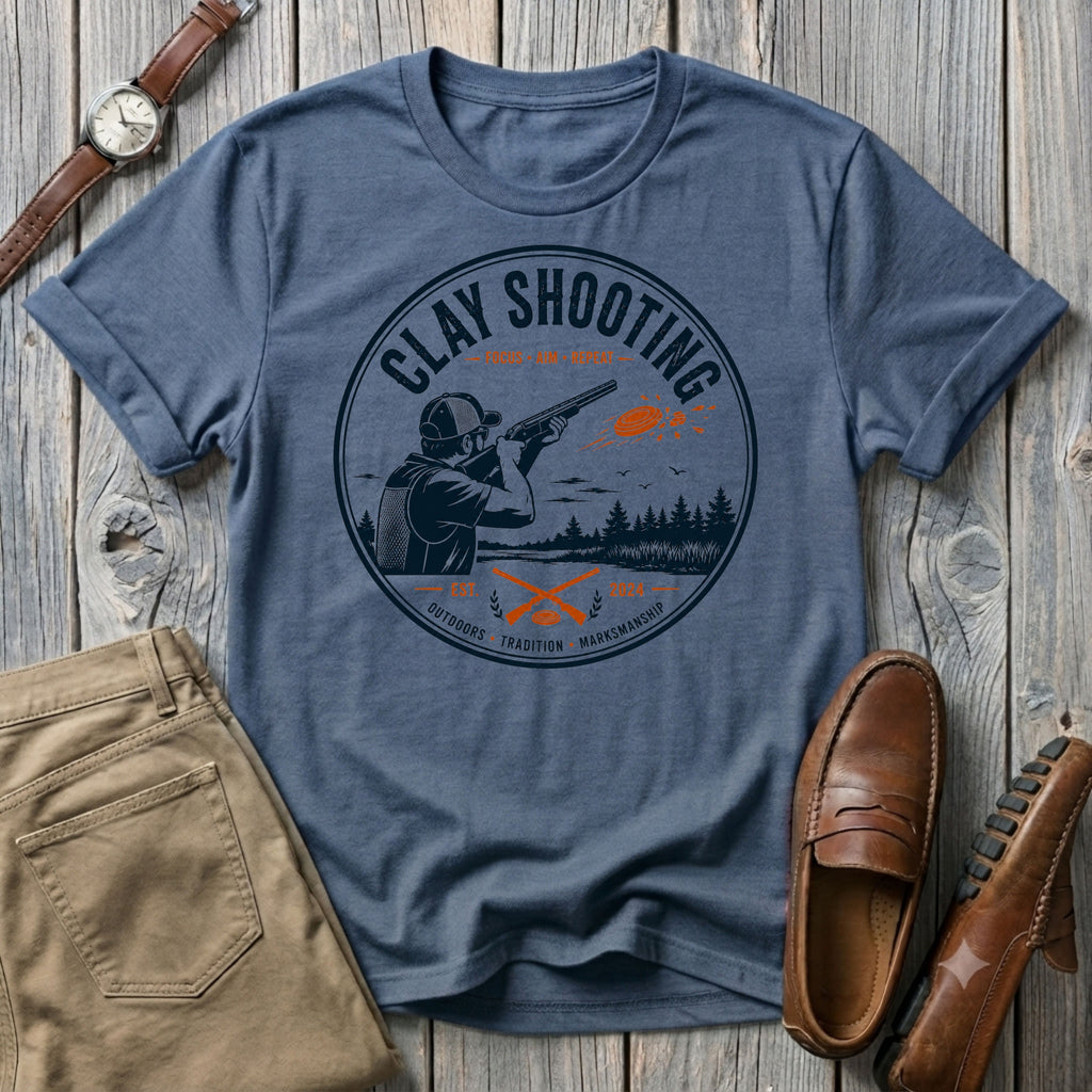 Vintage Clay Shooting T-Shirt