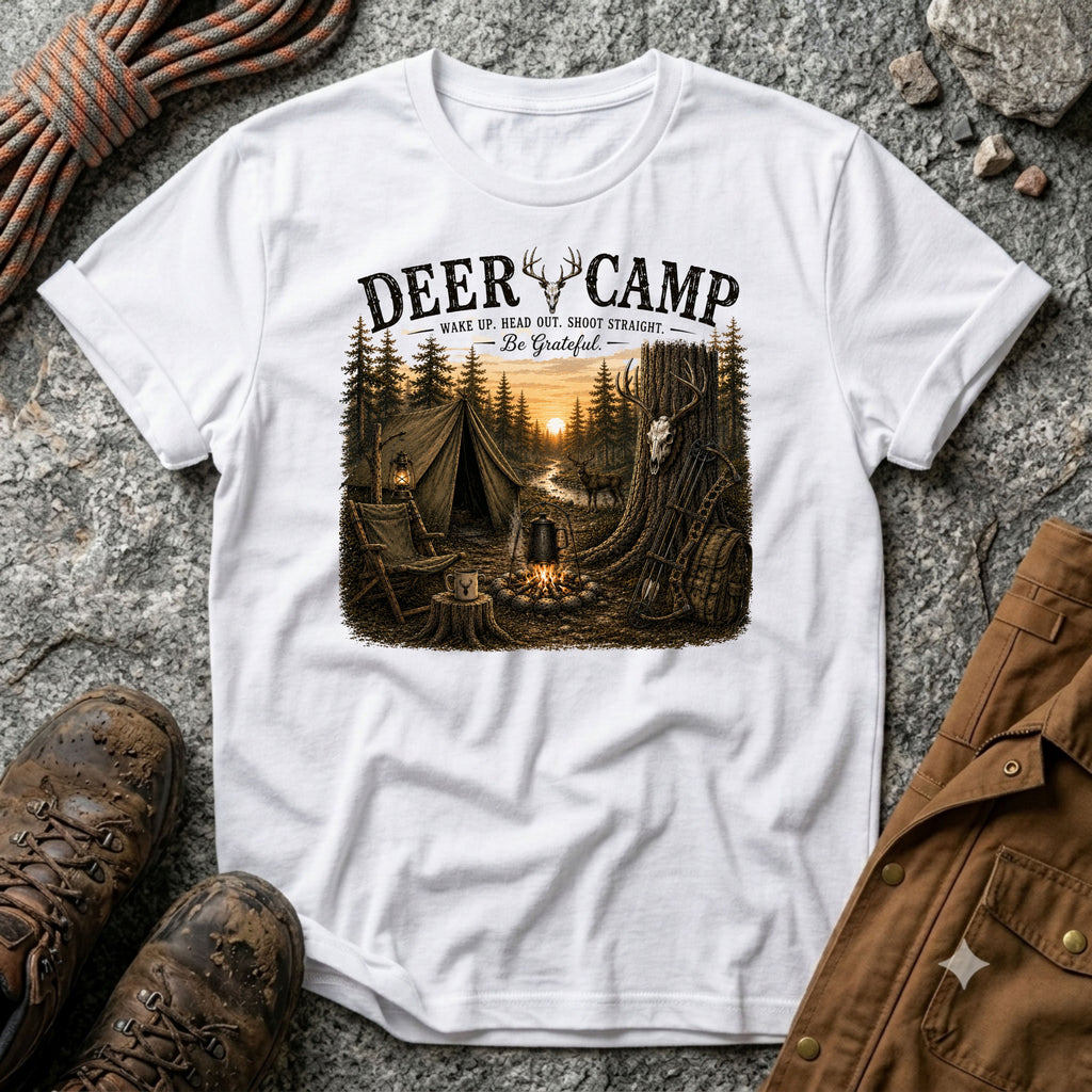 Deer Camp with Bow T-Shirt