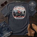 Southern Weekend Red, Navy & Powder Blue F/B T-Shirt