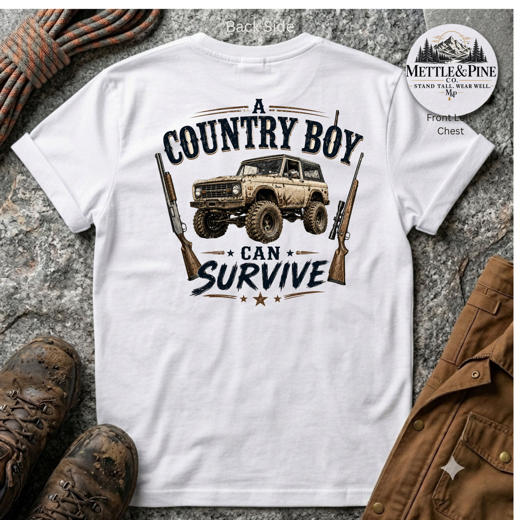 A Country Boy Can Survive F/B T-Shirt