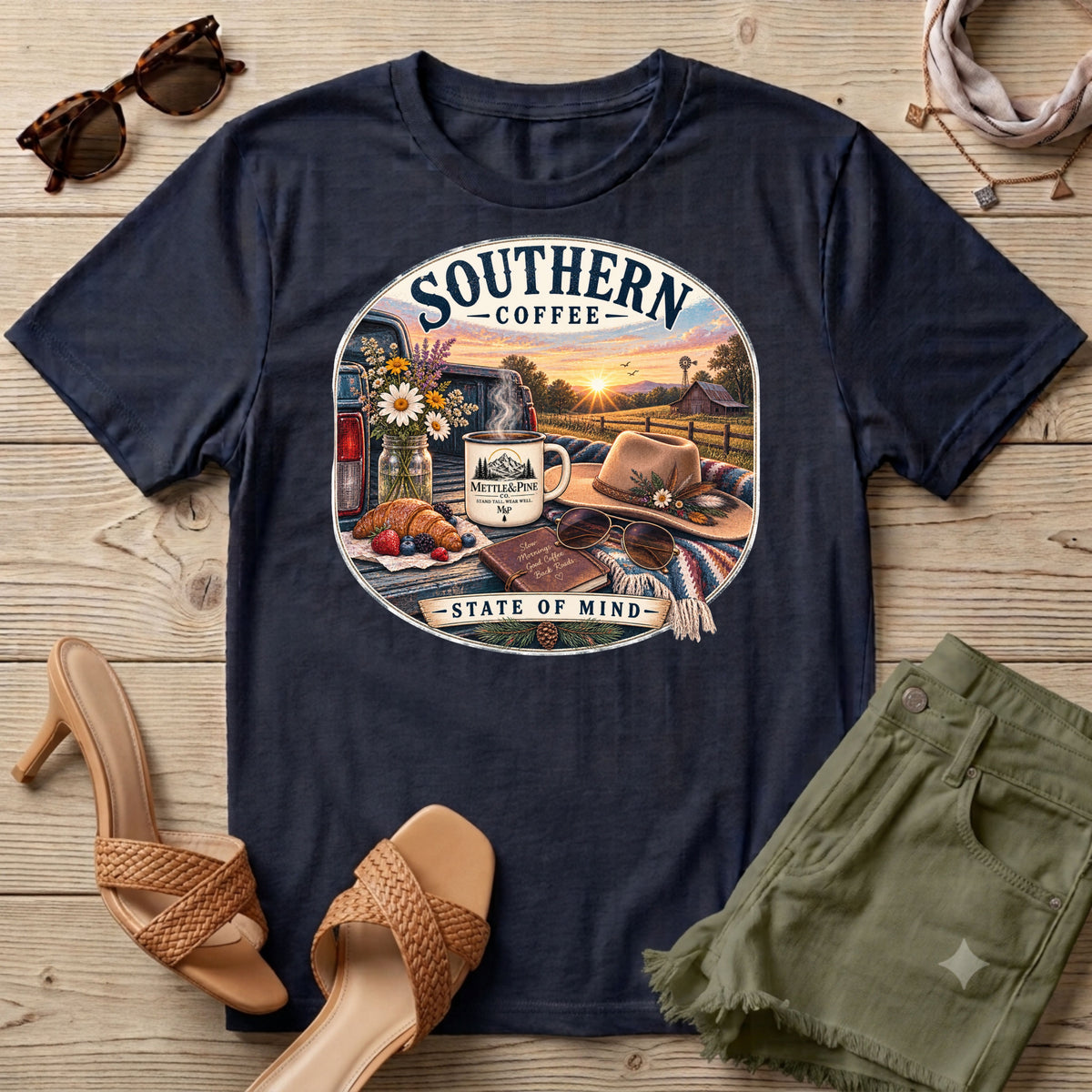 Southern Coffee Hers T-Shirt
