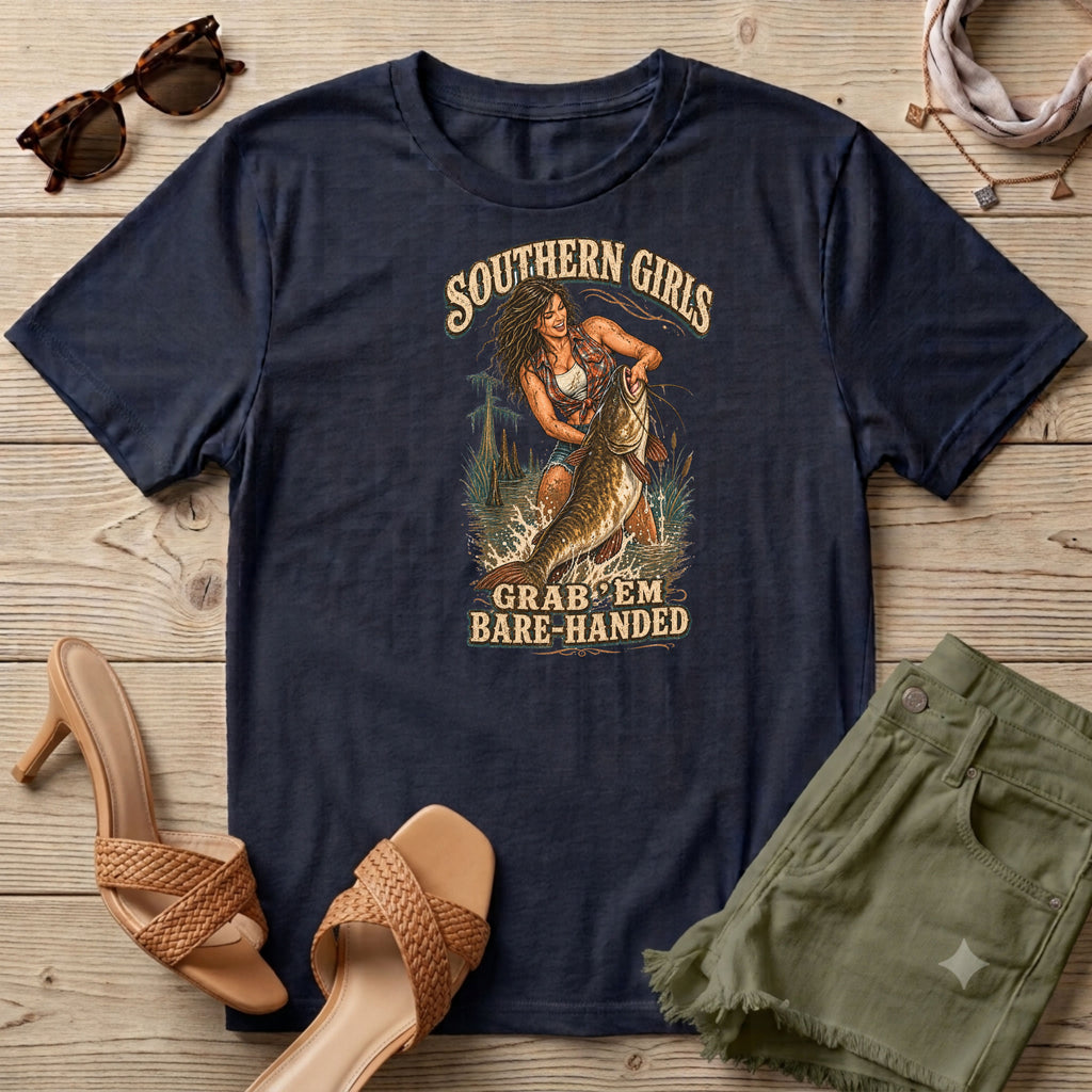 Southern Girls Grab'em Bare-handed (noodling)T-Shirt