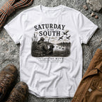 Saturday in the South Duck Hunt B & W T-Shirt
