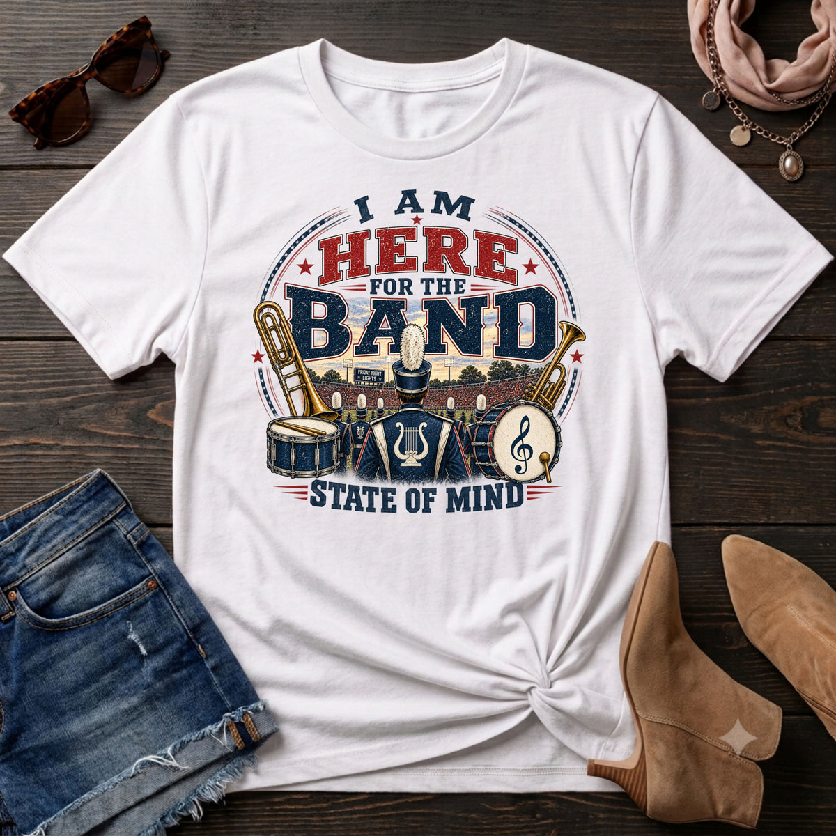 I am here for the Band T-Shirt