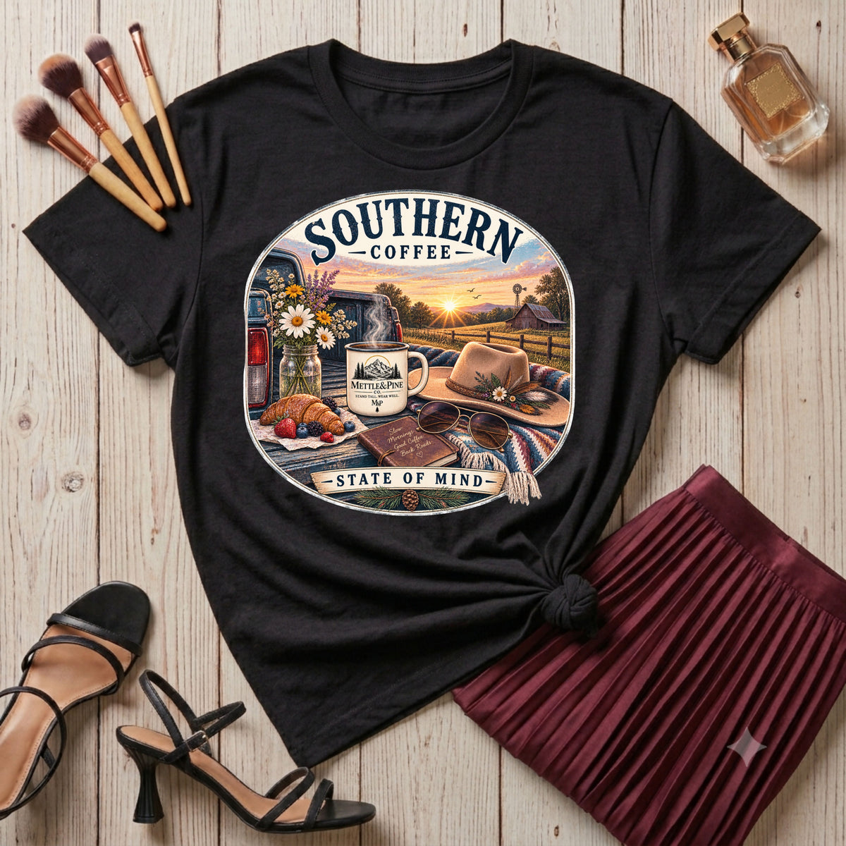 Southern Coffee Hers T-Shirt