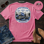 Southern Weekend Blue & White F/B T-Shirt