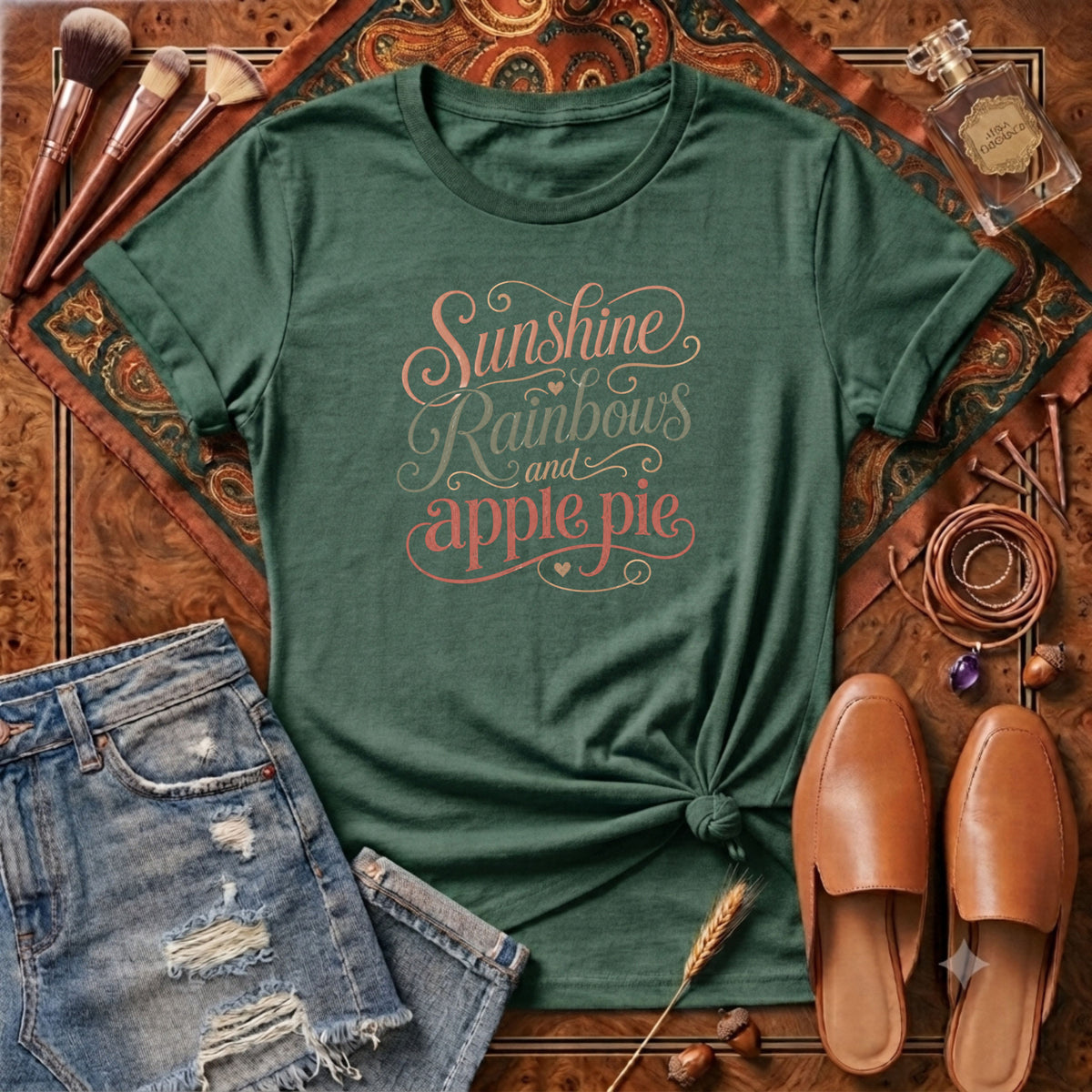 Sunshine Rainbows and apple pie T-Shirt