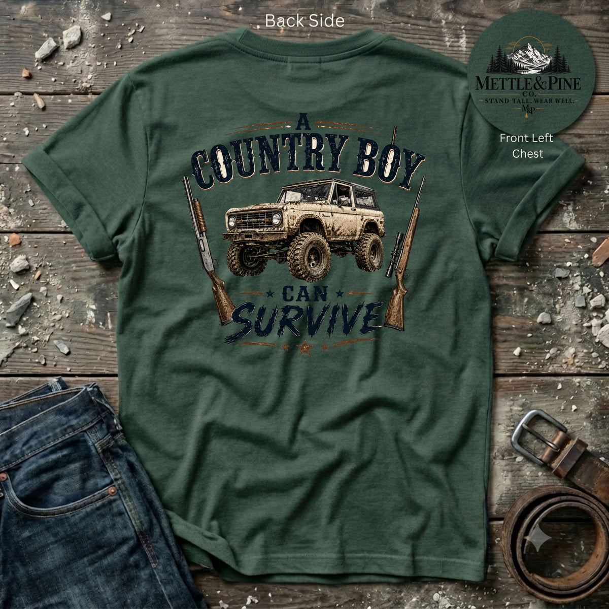 A Country Boy Can Survive F/B T-Shirt