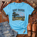 Dirt roads take me home where I belong pink T-Shirt