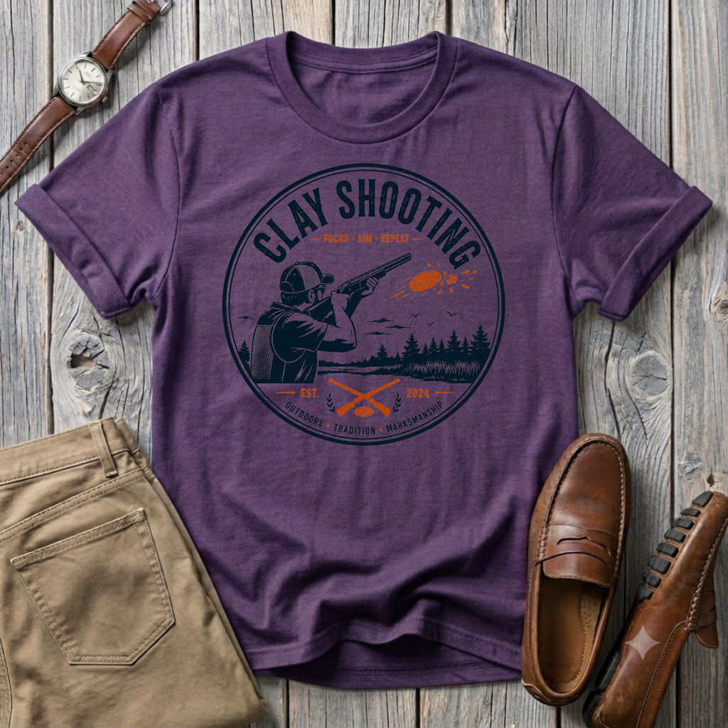 Vintage Clay Shooting T-Shirt