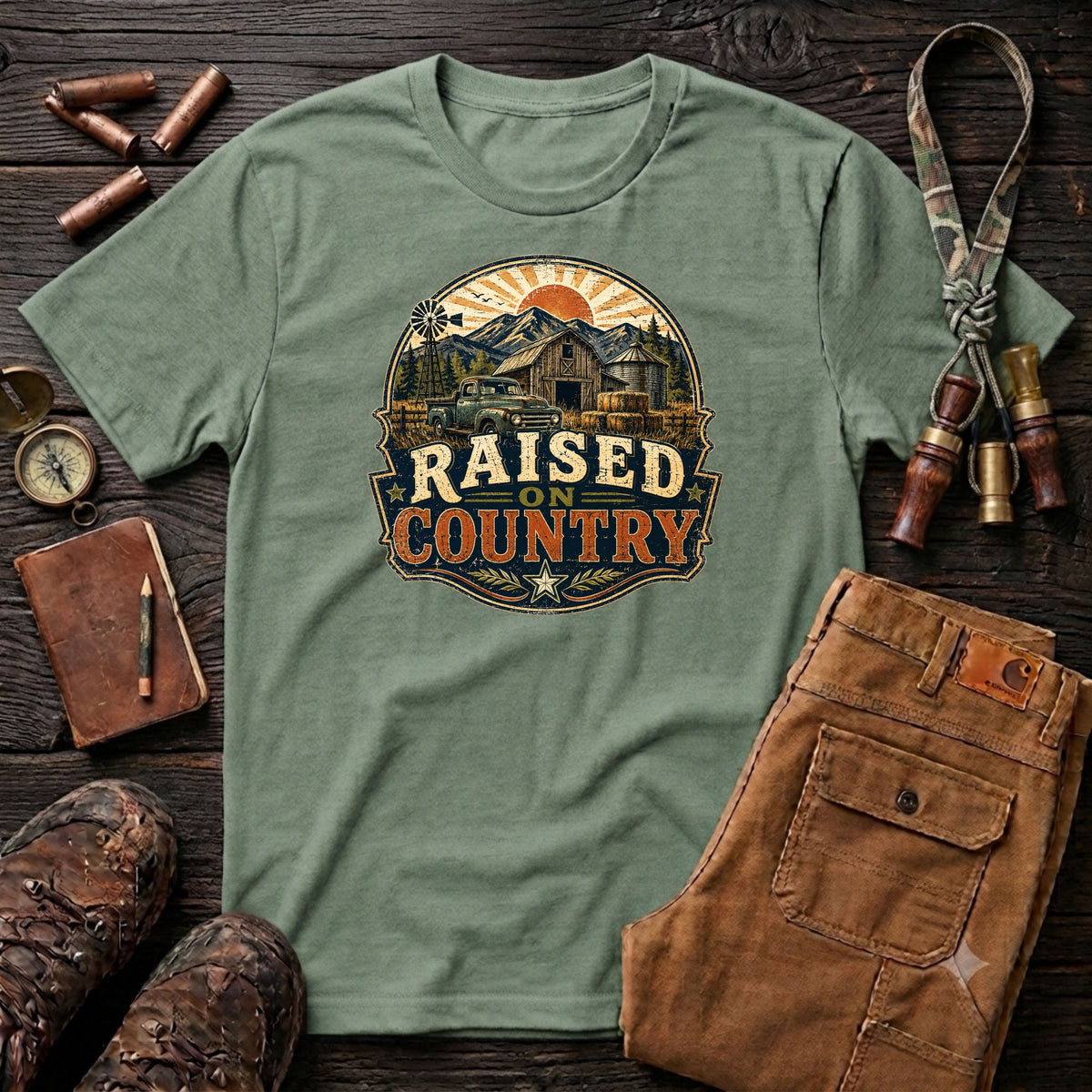 Raised on Country Color T-Shirt