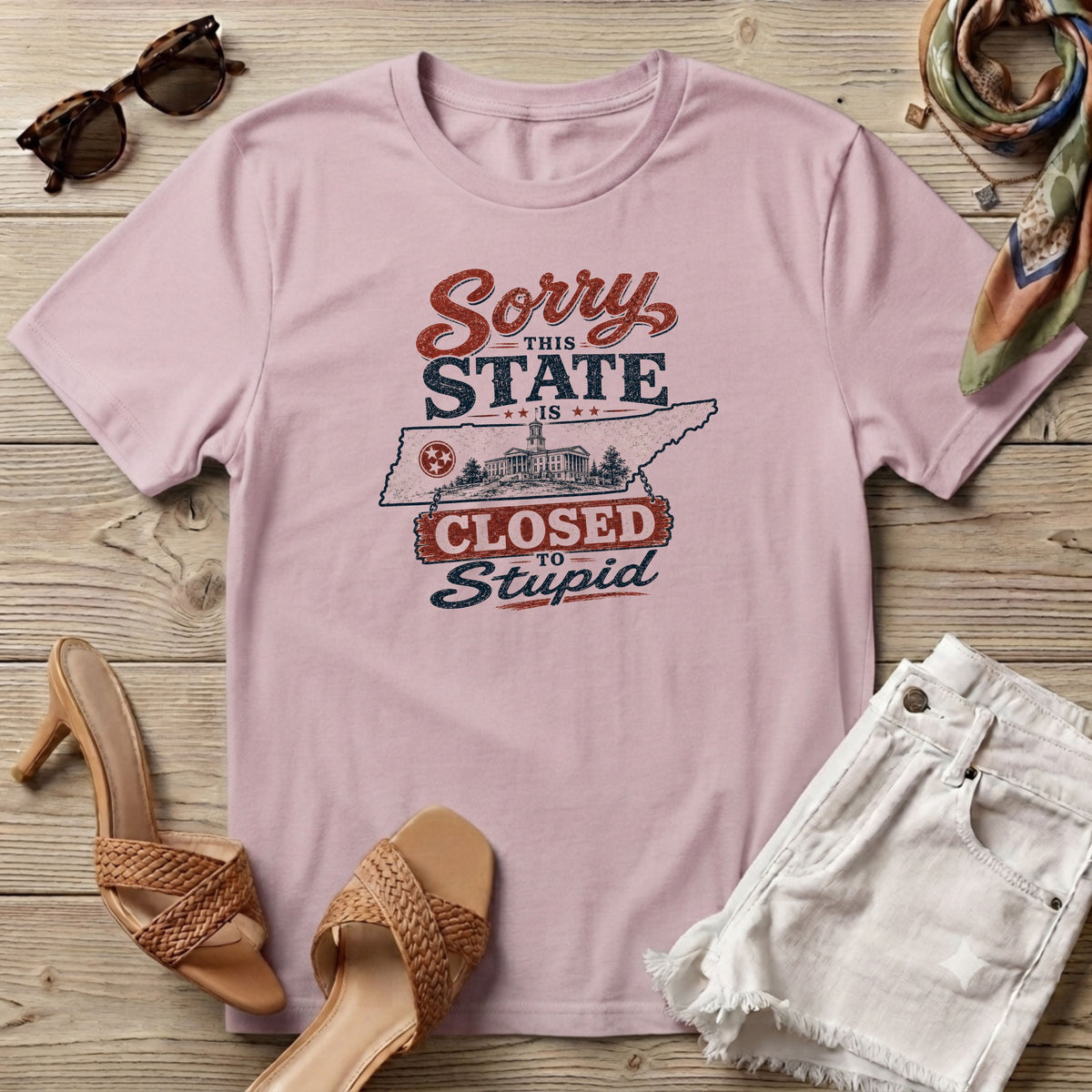 Sorry this state is closed to stupid TN T-Shirt