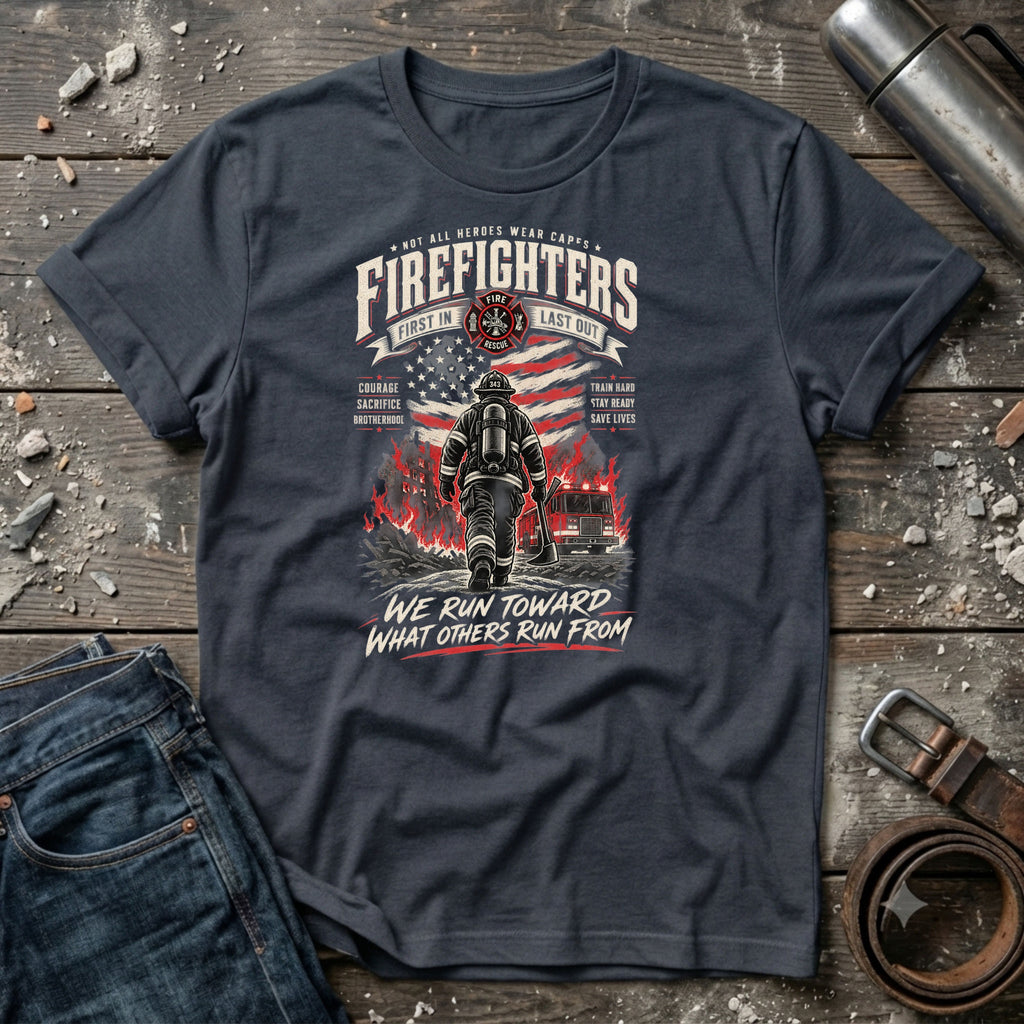 Firefighters_ Courage Through the Flames T-Shirt