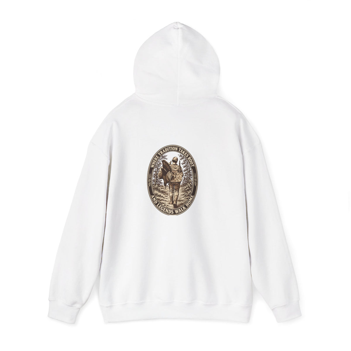 Turkey Hunting with Turkey Logo on Front Hoodie– Legends Walk Home