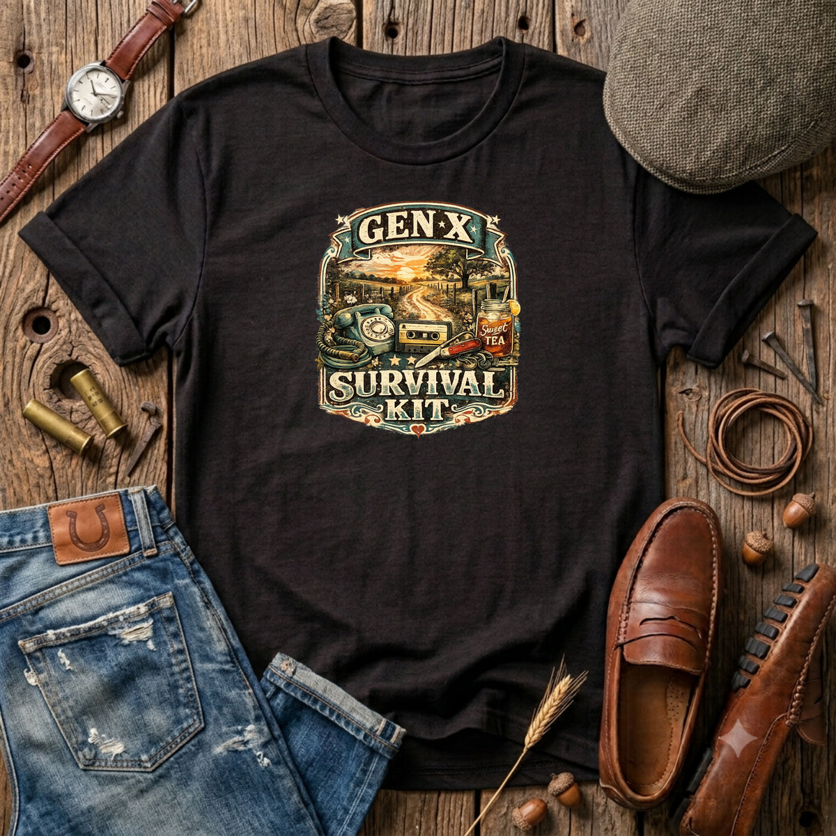 Gen X Survival Kit T-Shirt