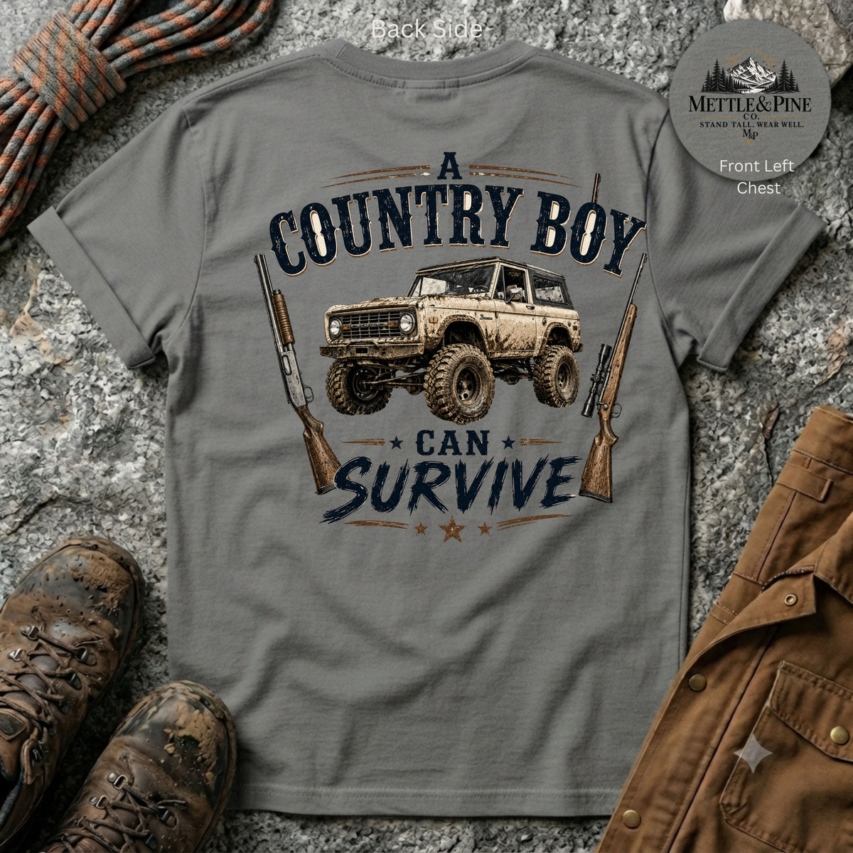 A Country Boy Can Survive F/B T-Shirt