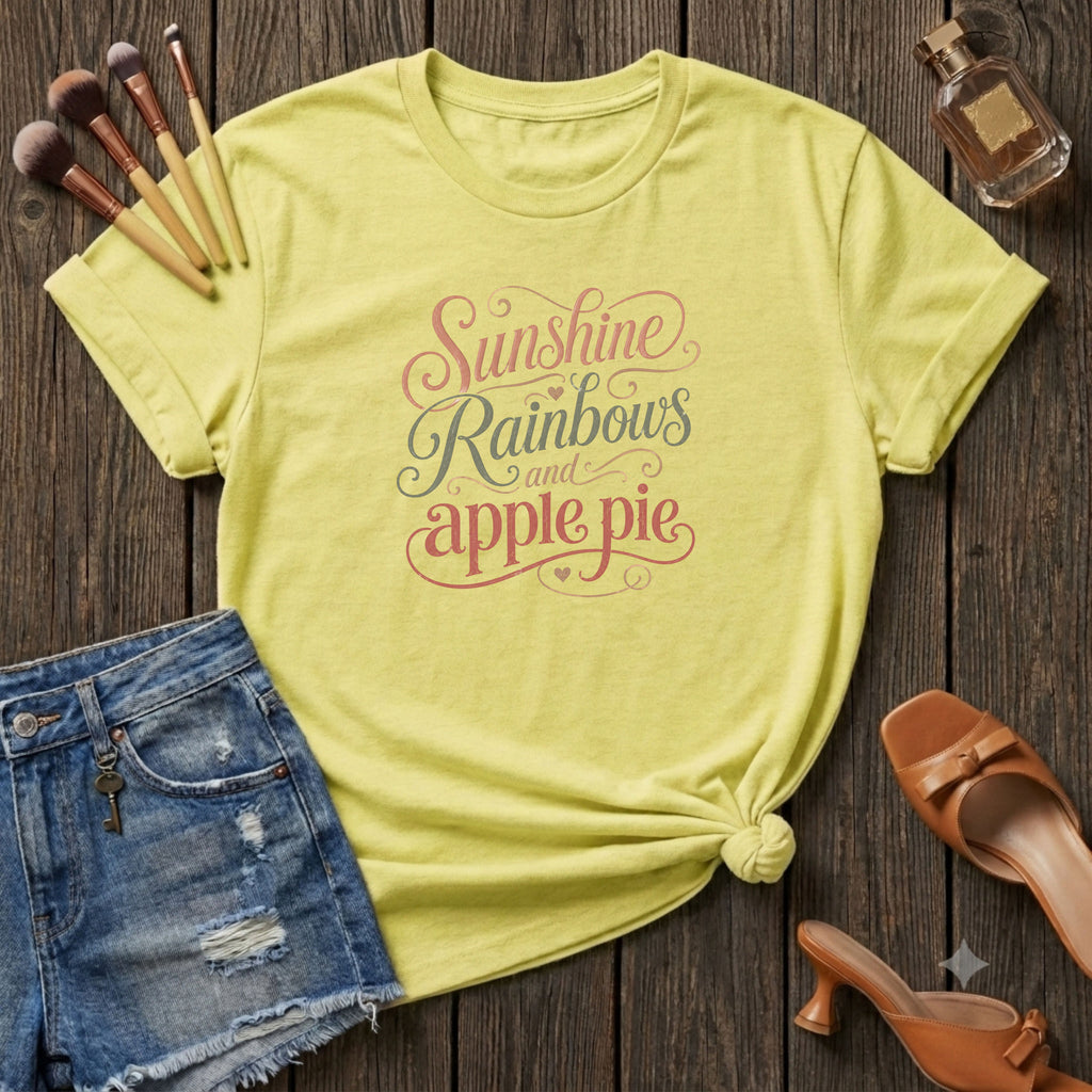 Sunshine Rainbows and apple pie T-Shirt