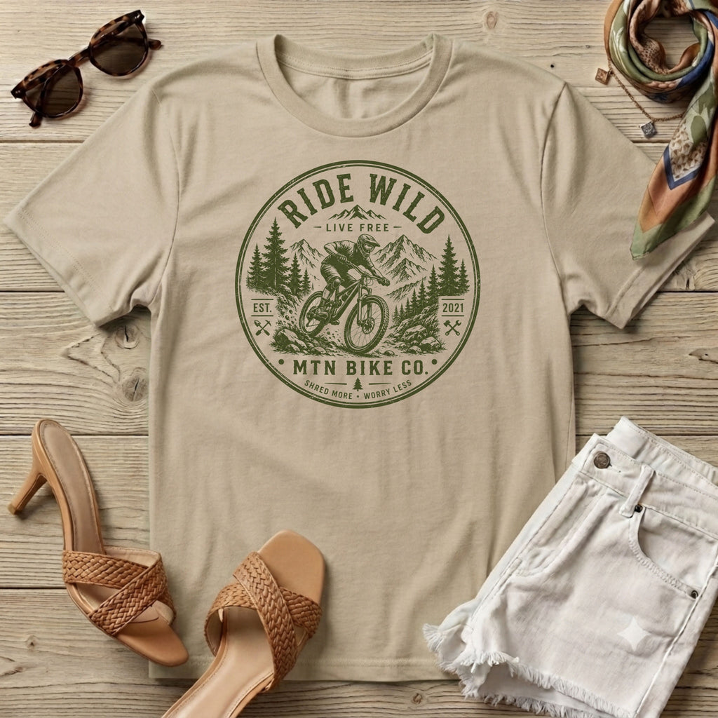 MTN Biking Ride Wild T-Shirt