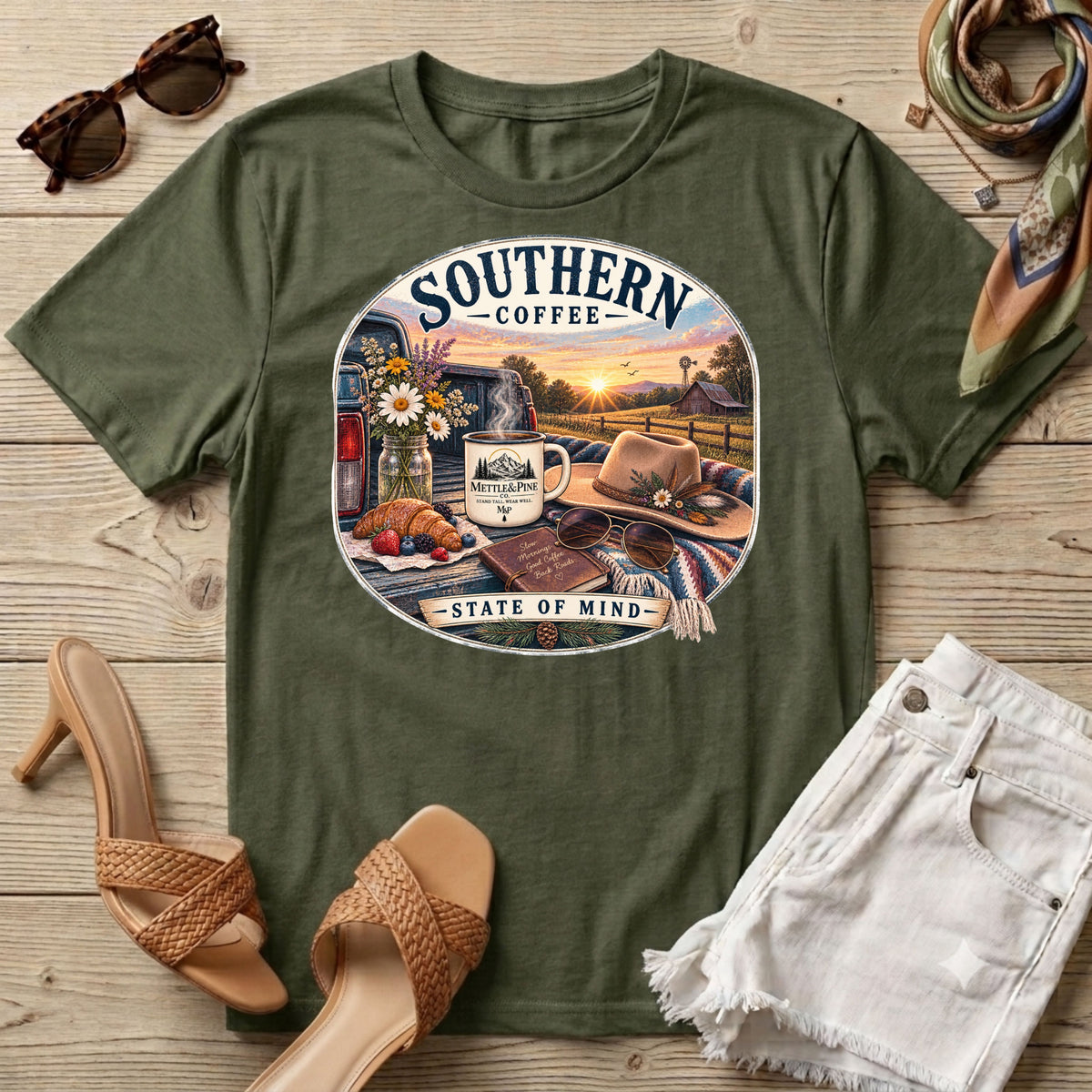 Southern Coffee Hers T-Shirt