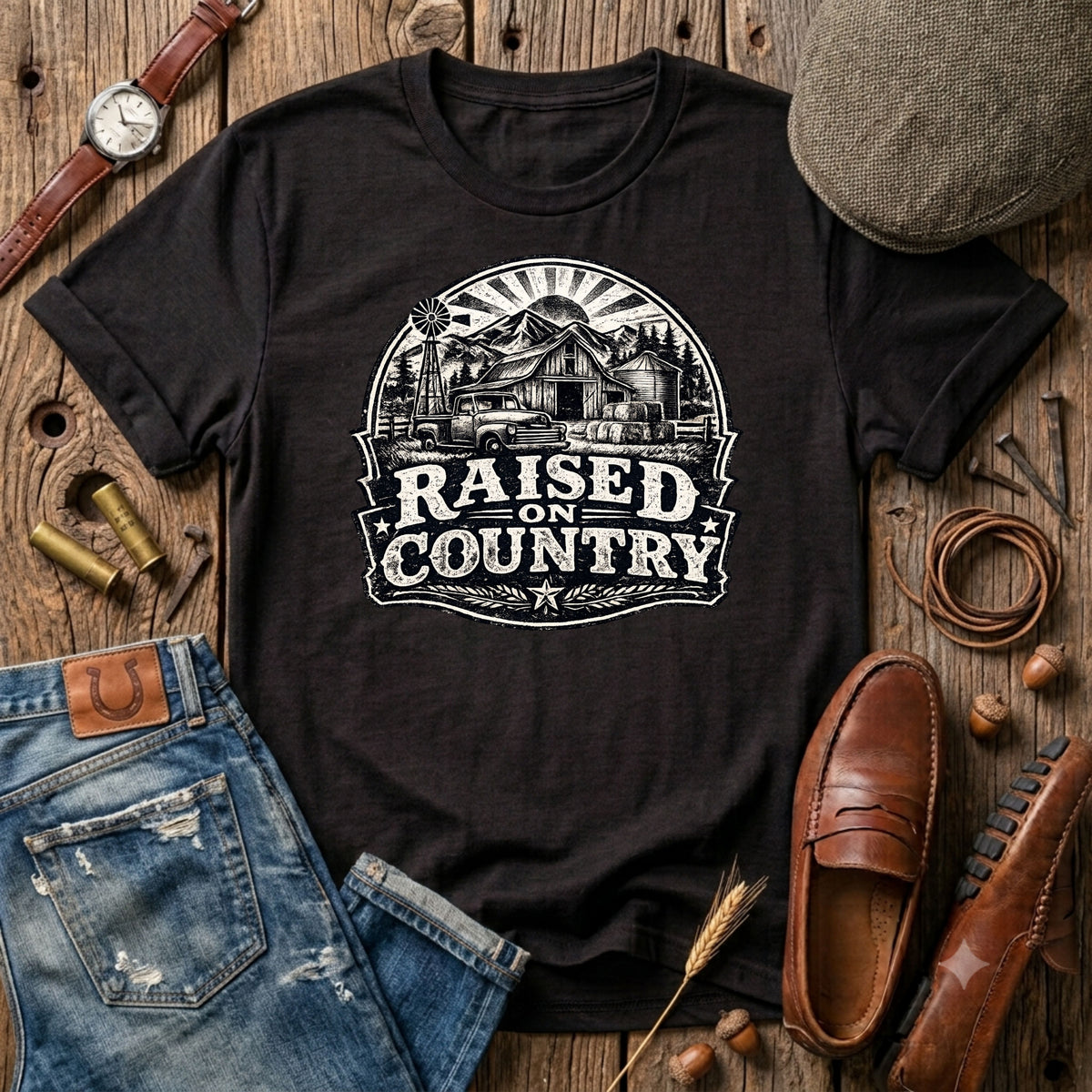 Raised on country T-Shirt
