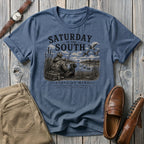 Saturday in the South Duck Hunt B & W T-Shirt