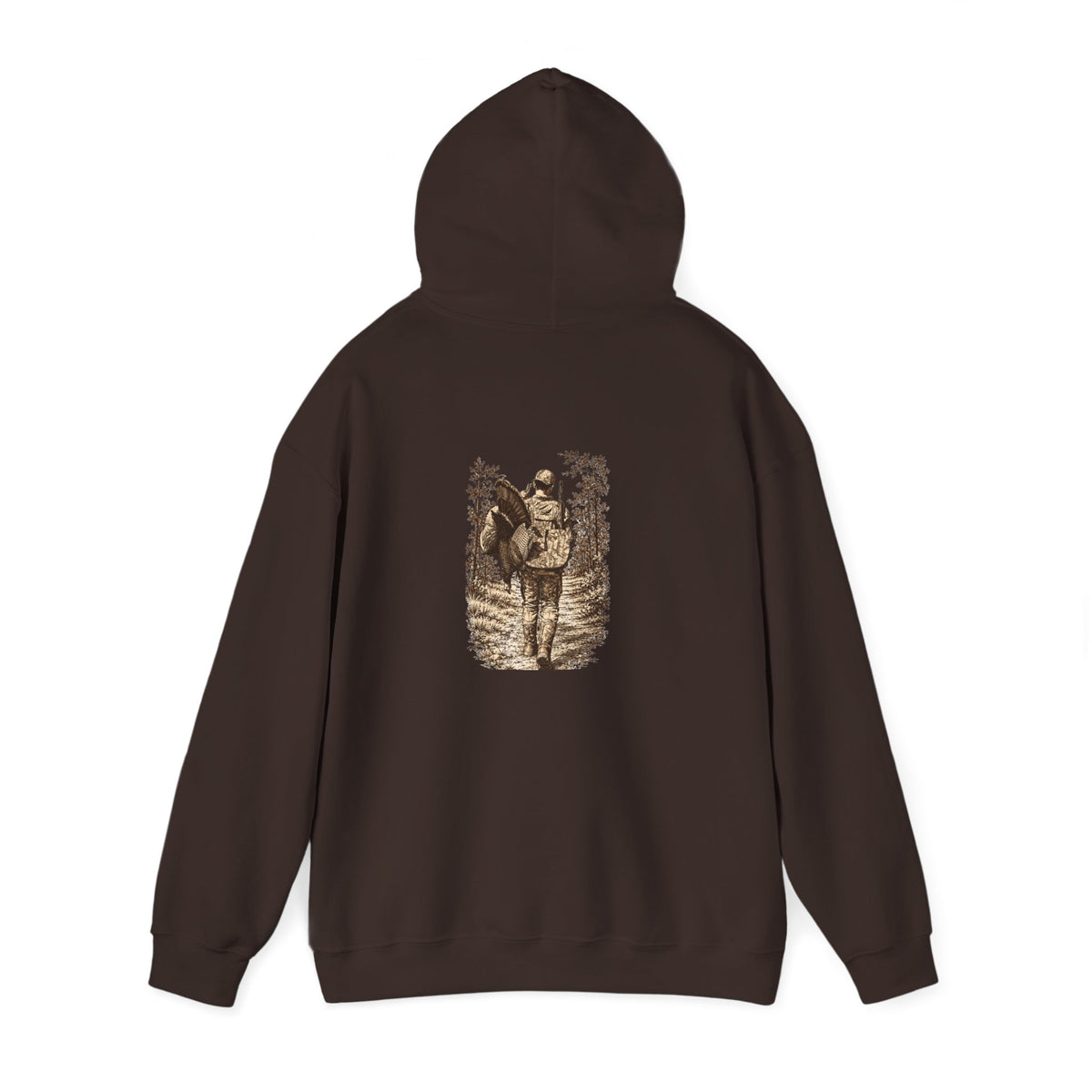 Turkey Hunting with Logo on Front Hoodie – Legends Walk Home