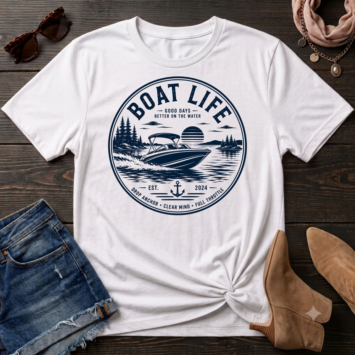 Boat Life Vintage T-Shirt