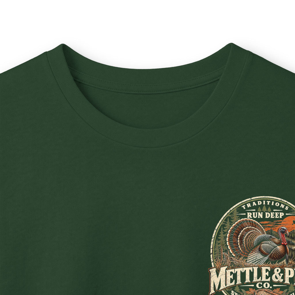 Long Sleeve Tee — 'Tradition Turns Road to Legends' Vintage Hiker Graphic