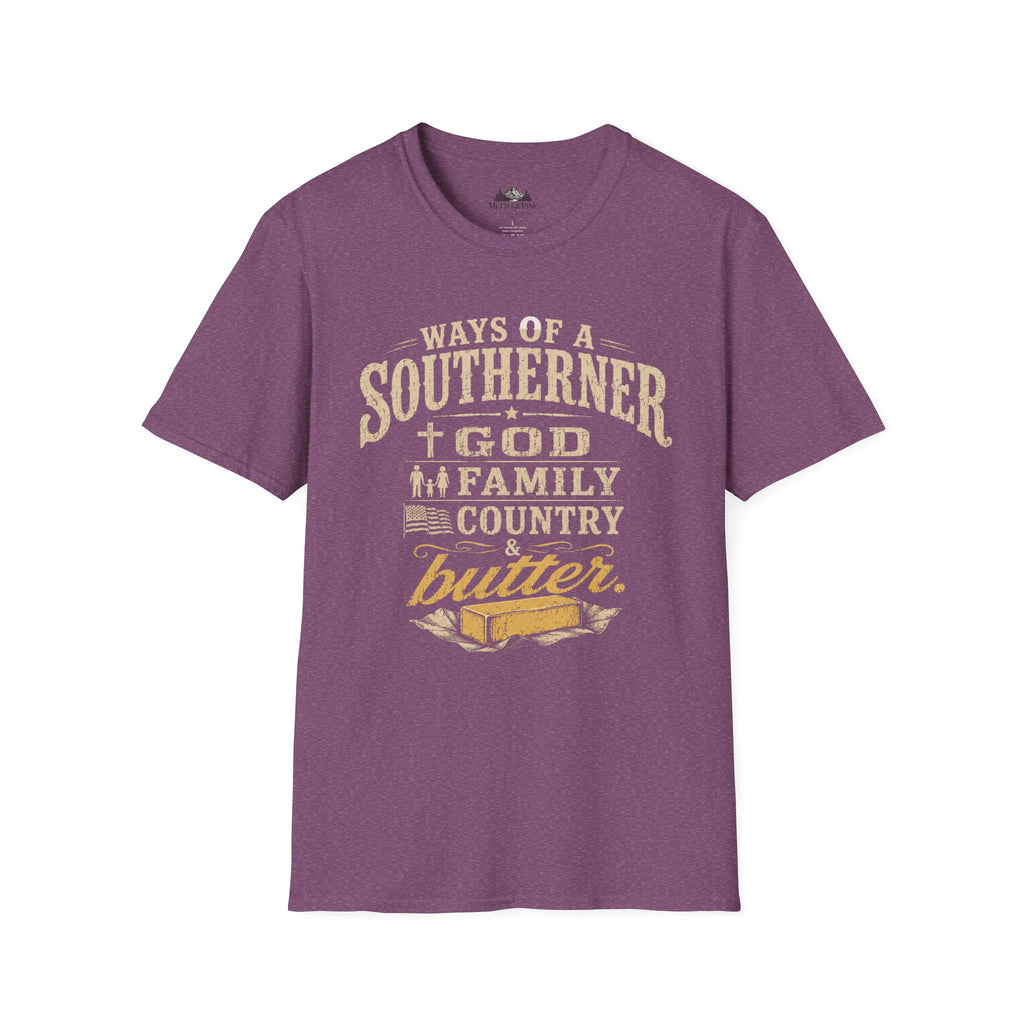 Ways of the Southerner God Family Country Butter T-Shirt