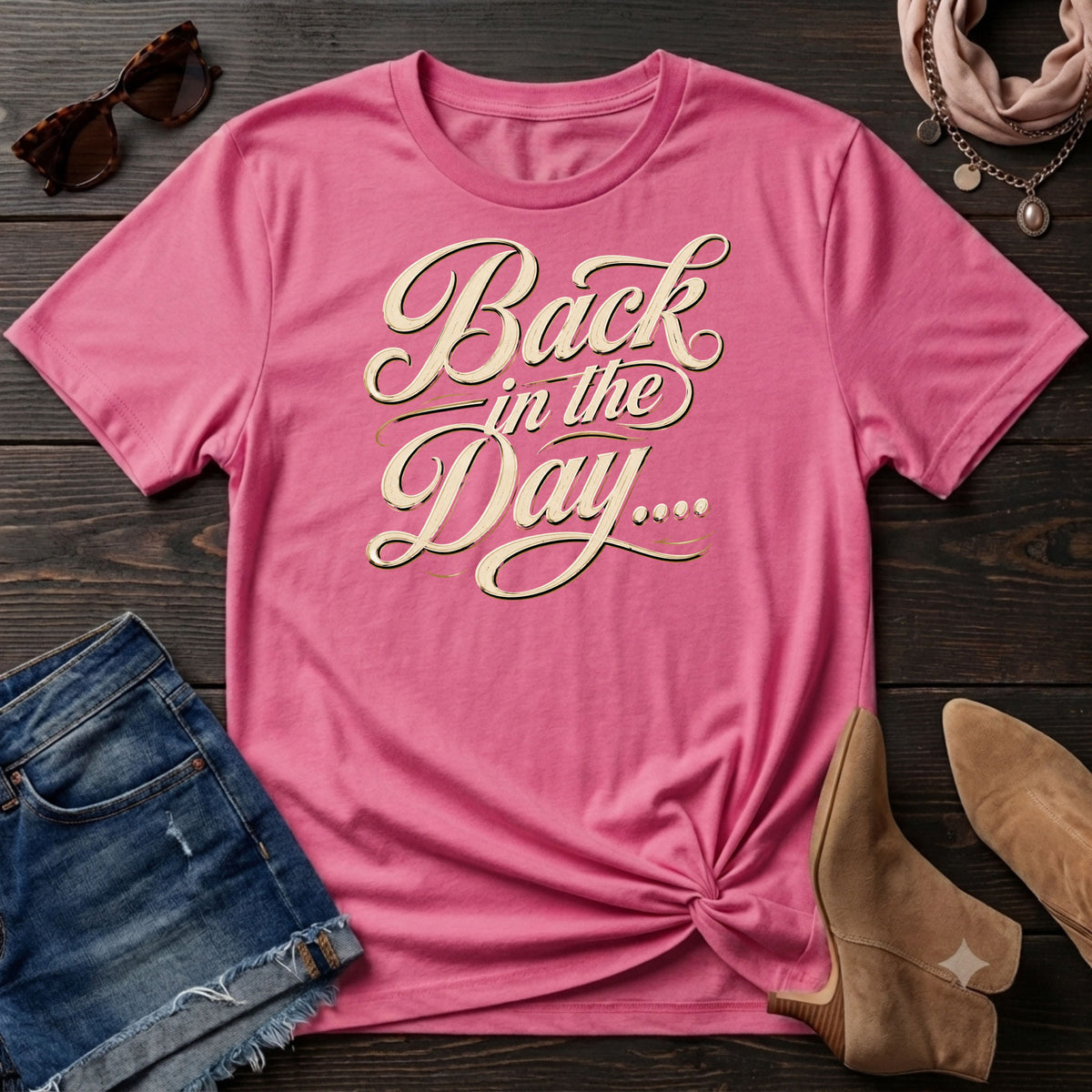 Back in the day script T-Shirt