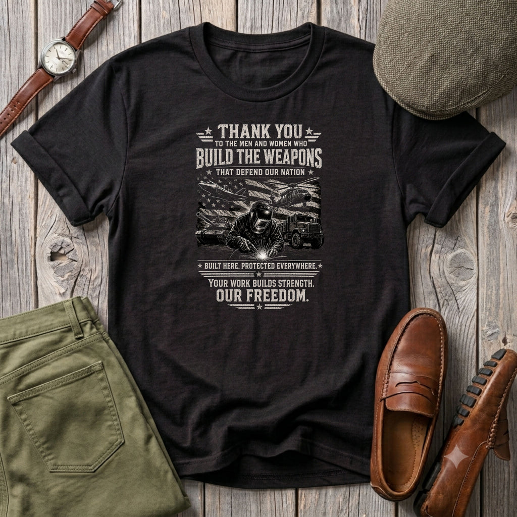 Freedom - thank you to the People who build weapons T-Shirt