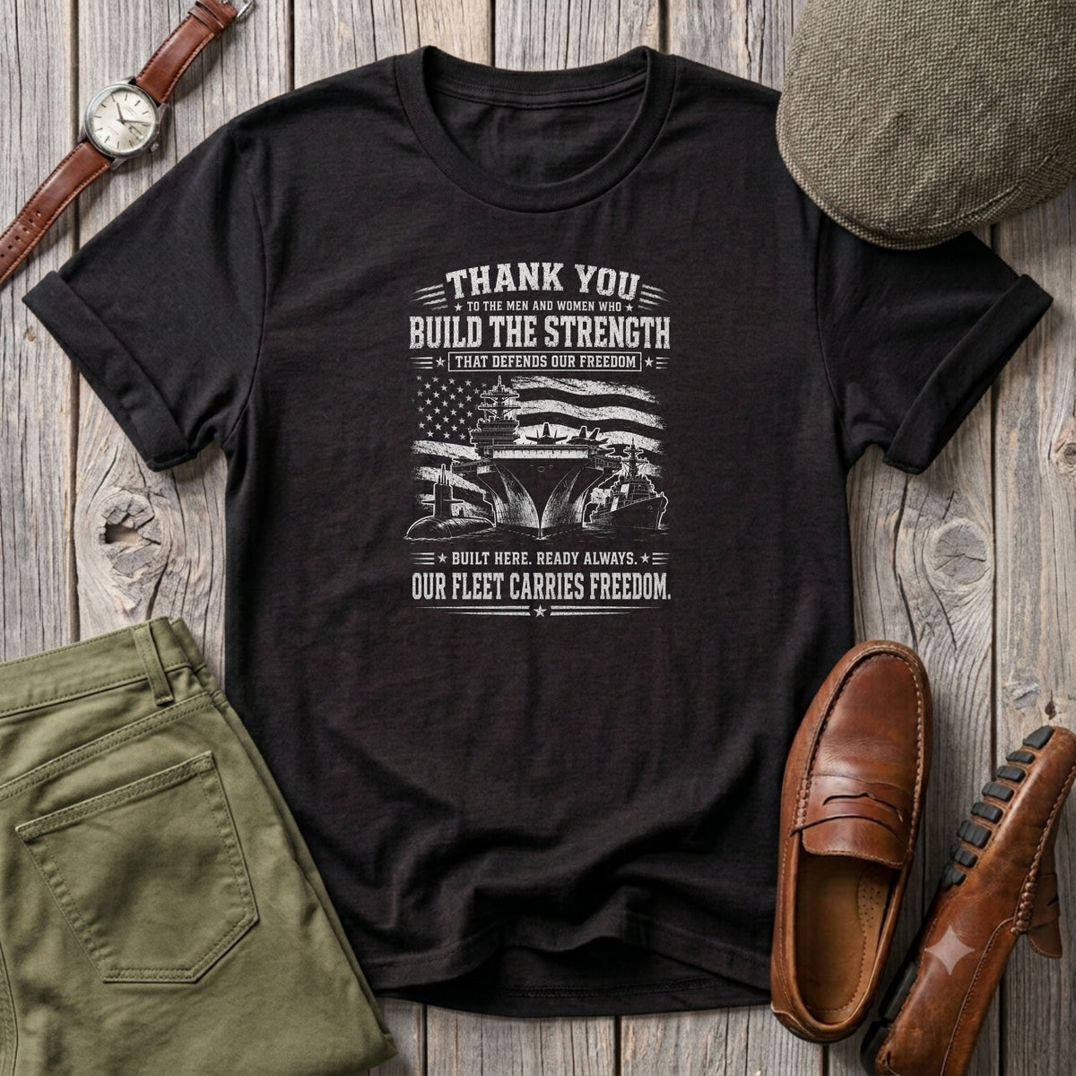 Freedom - Thank you Shipbuilders T-Shirt