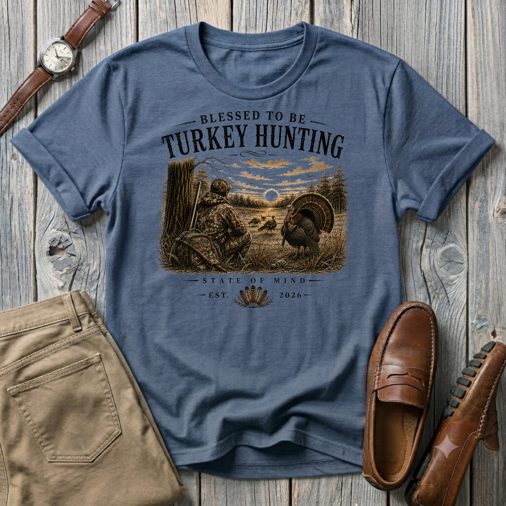 Blessed To Be Turkey Hunting T-Shirt