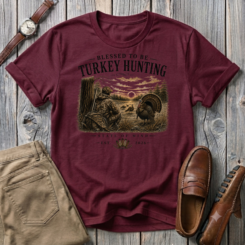 Blessed To Be Turkey Hunting T-Shirt