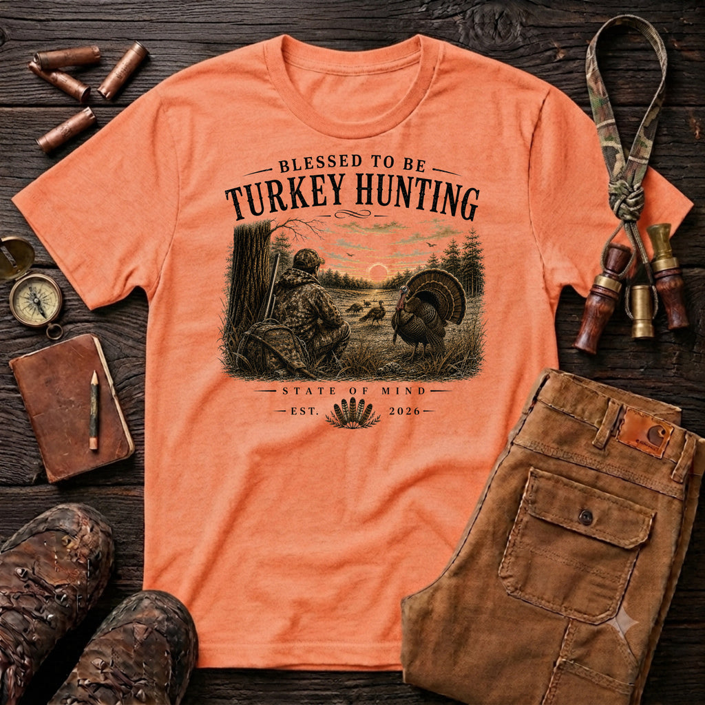 Blessed To Be Turkey Hunting T-Shirt