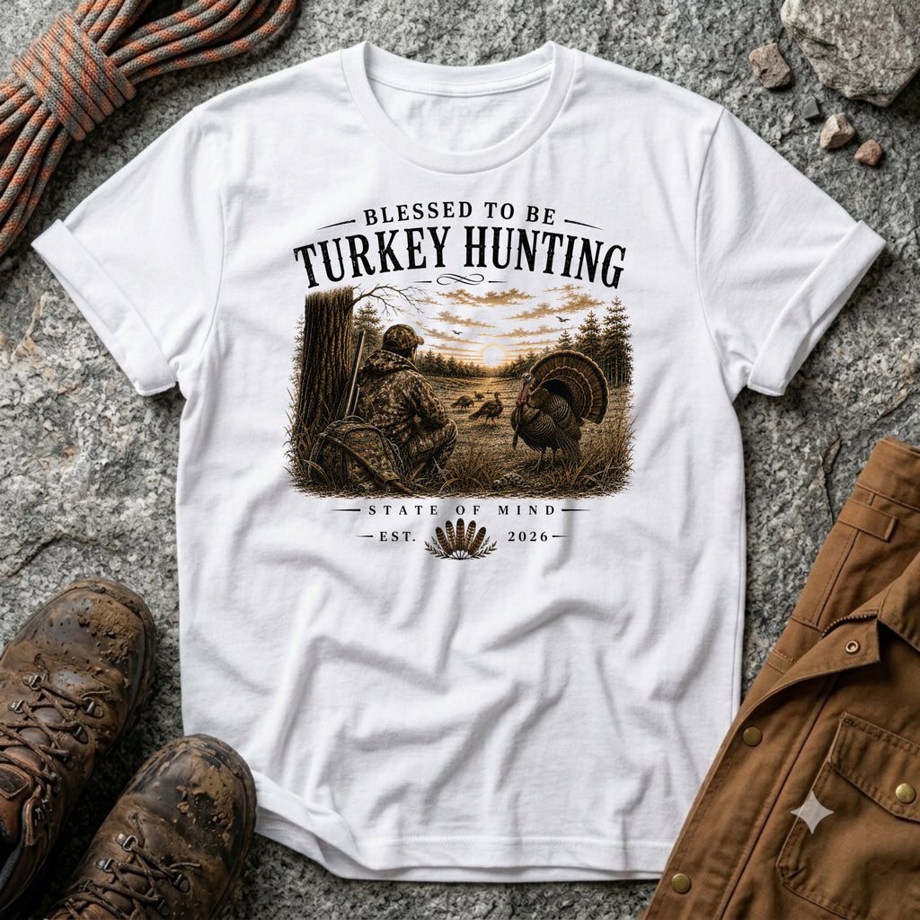 Blessed To Be Turkey Hunting T-Shirt