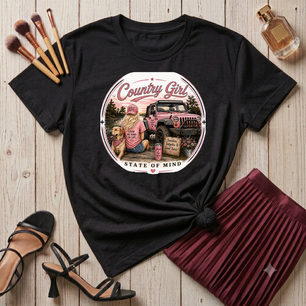 Country Girl Pink -T-Sirt