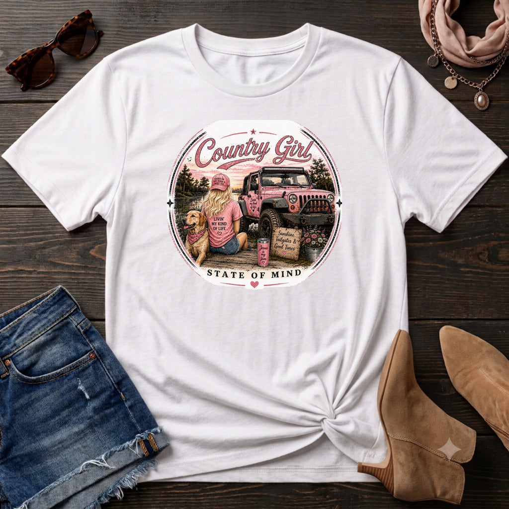 Country Girl Pink -T-Sirt