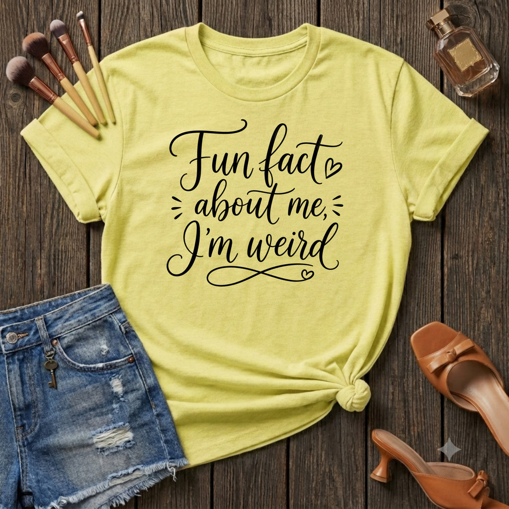 Fun Fact About Me I'm Weird T-Shirt