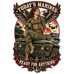 Marines Modern Day Pin-up T-Shirt