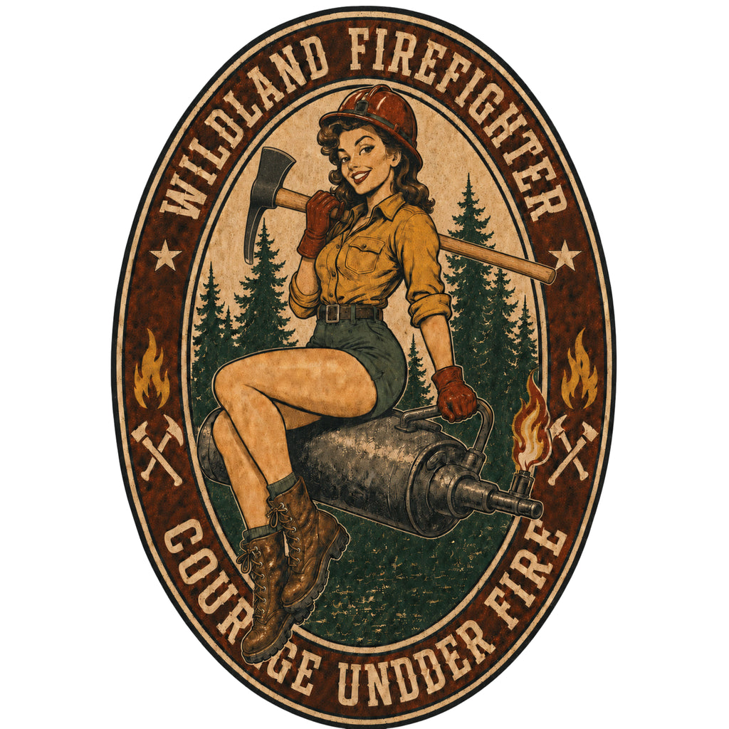 Wildland Firefighters Pin-up T-Shirt