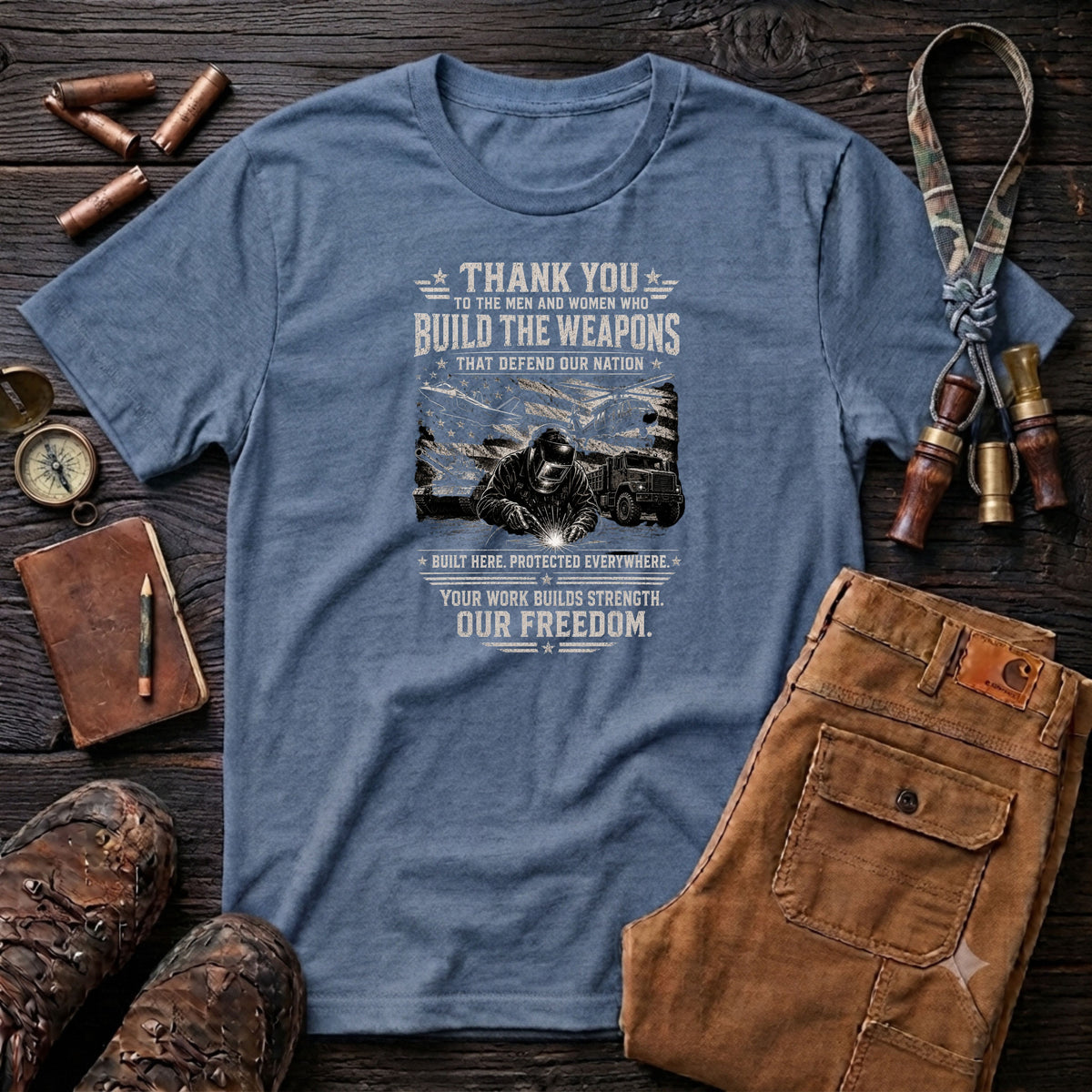 Freedom - thank you to the People who build weapons T-Shirt